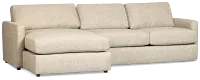 Maxwell Dark Gray Fabric Left Chaise Sectional