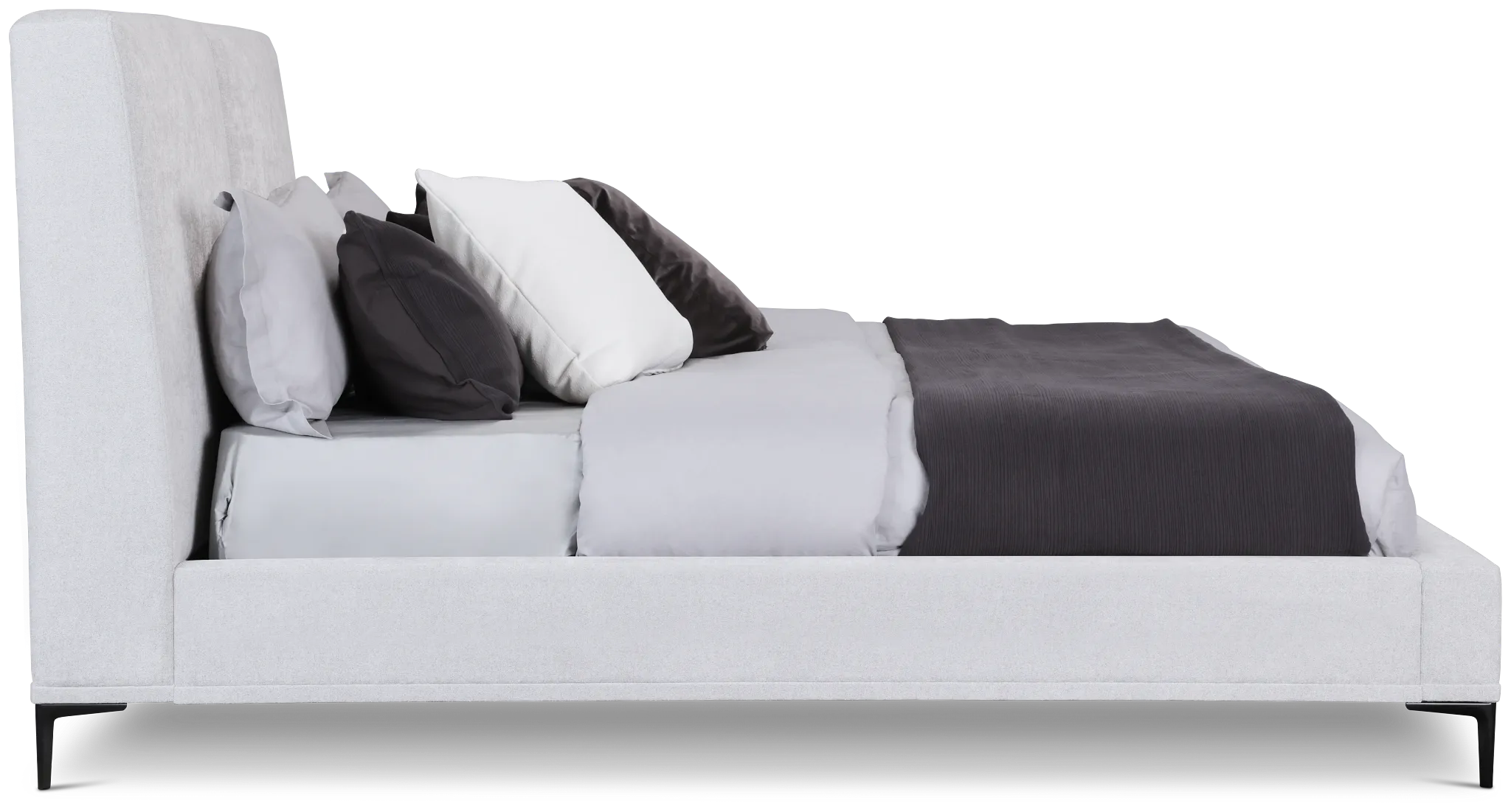 Emit Light Gray Uph Panel Bed