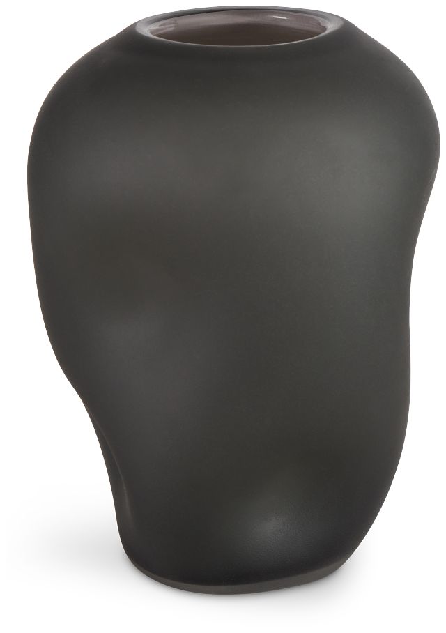 Dusk Dark Gray Large Vase