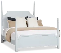 Carolina Light Blue Poster Bed