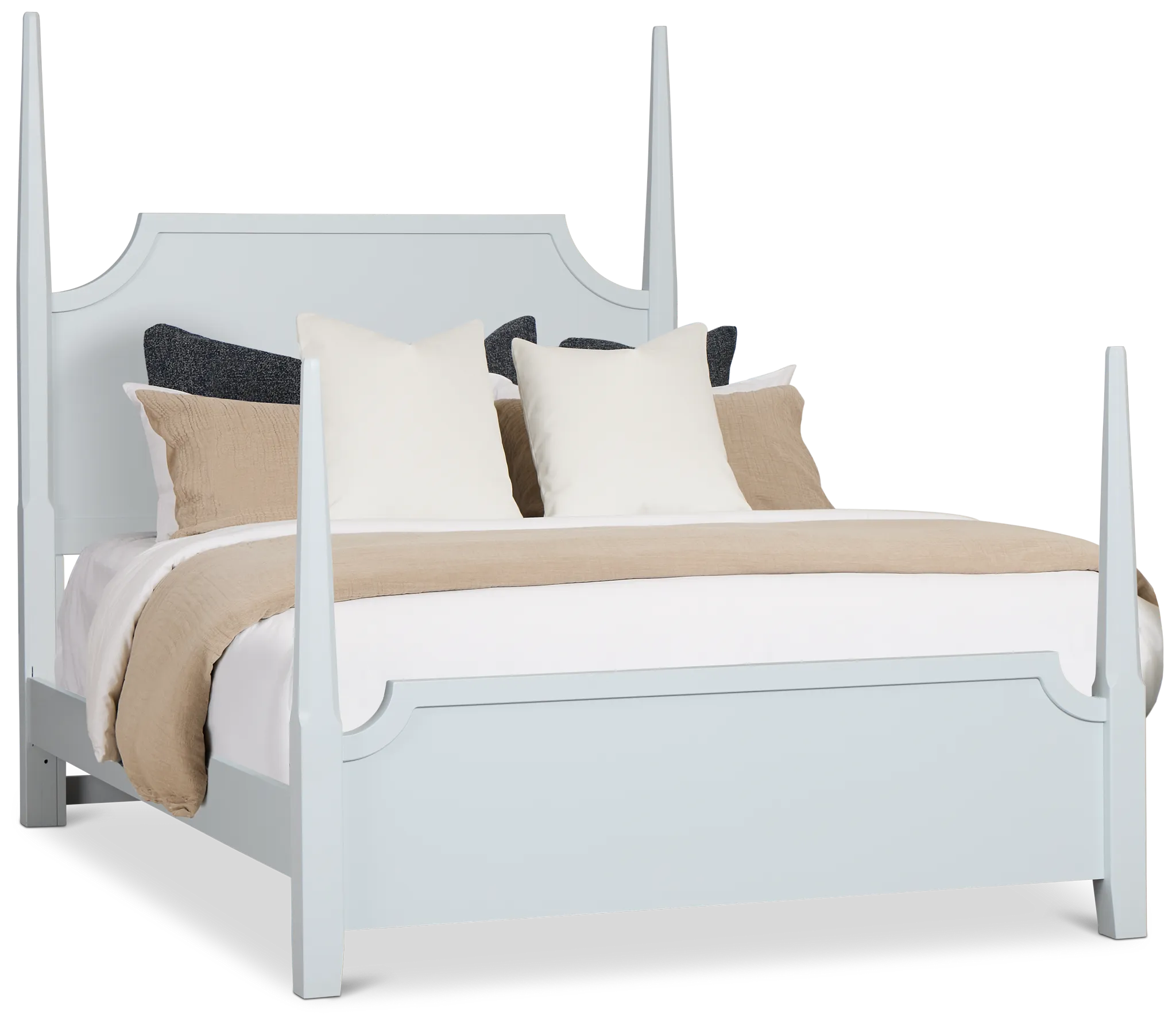 Carolina Light Blue Poster Bed