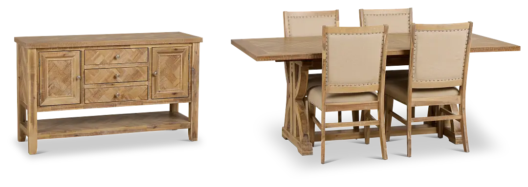 Joplin Light Tone Rect Dining Room Joplin Light Tone Rect Dining Room