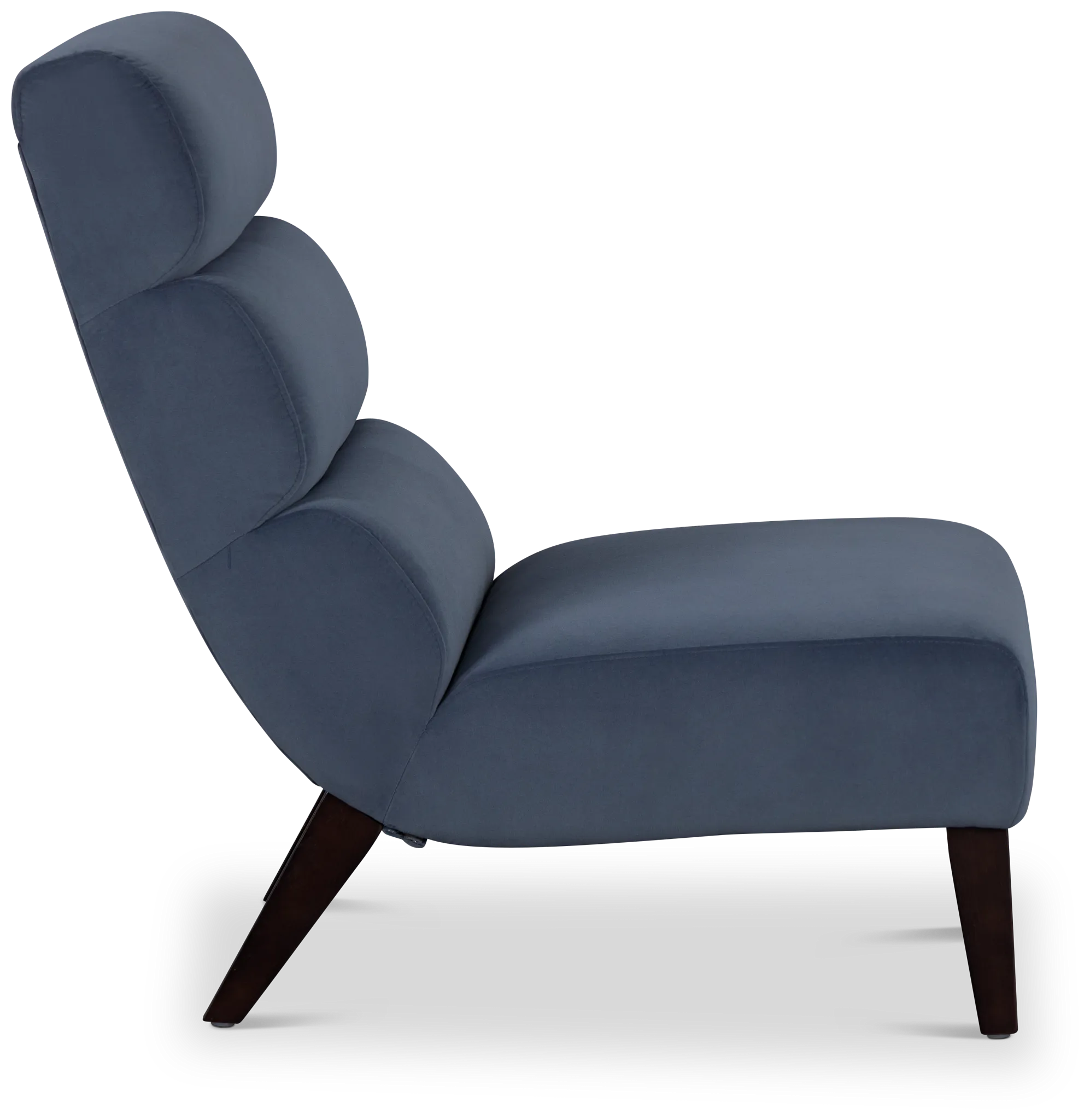 Emily Dark Gray Velvet Accent Chair