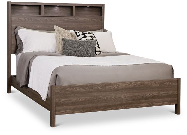 Warren Gray Panel Bed