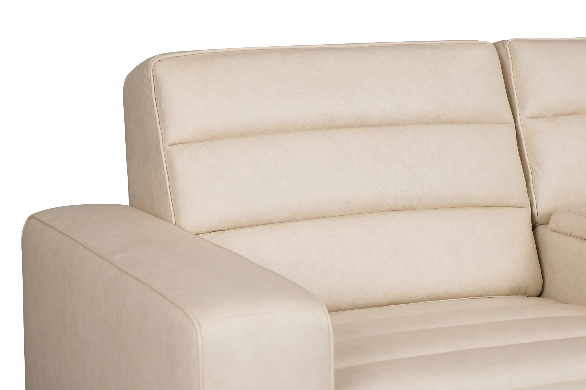 Sawyer Ivory Micro Power Reclining Console Loveseat