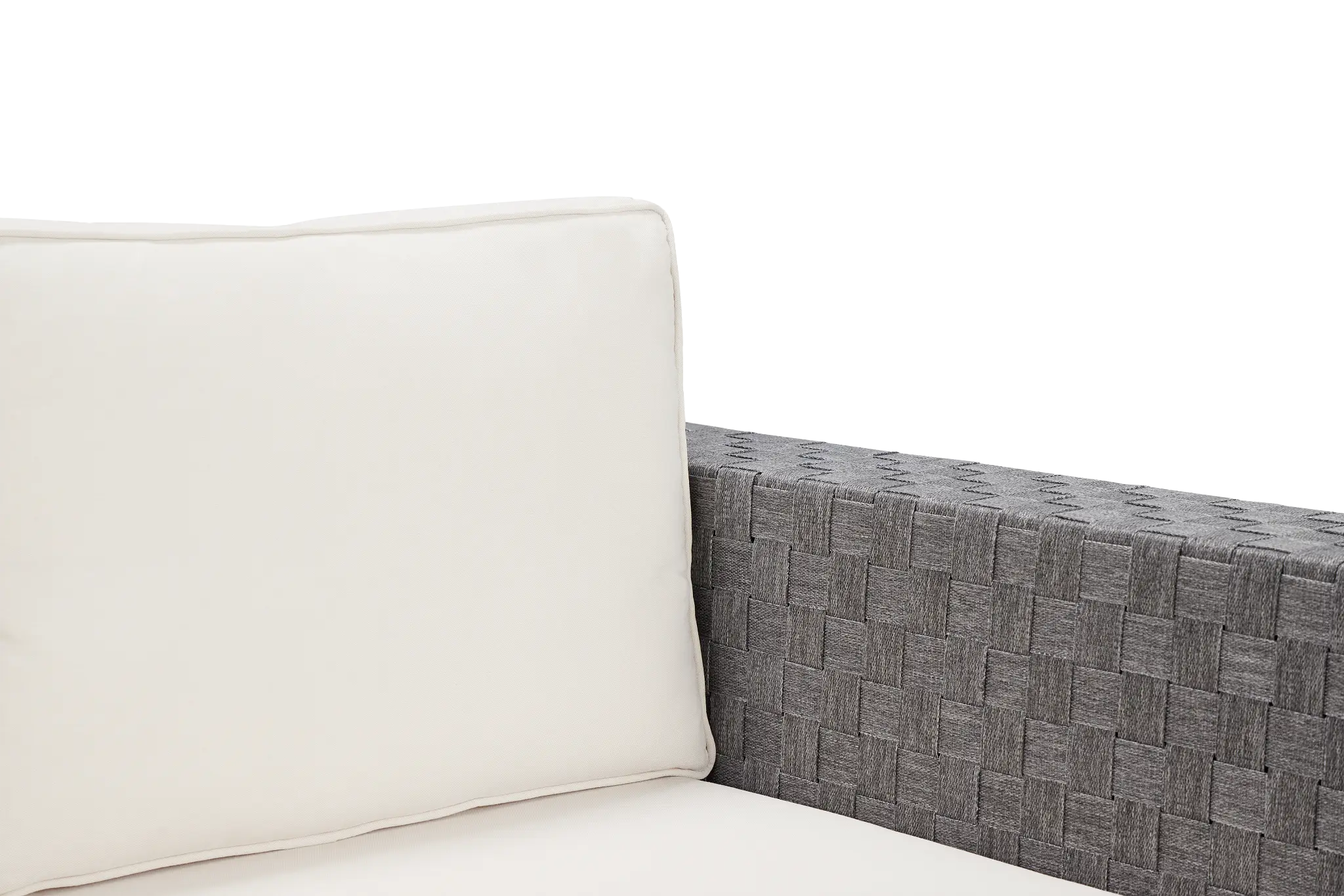 Barbados White Woven Loveseat Barbados White Woven Loveseat