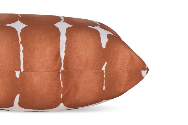 Shiba Dot Dark Orange 18" Indoor/outdoor Accent Pillow