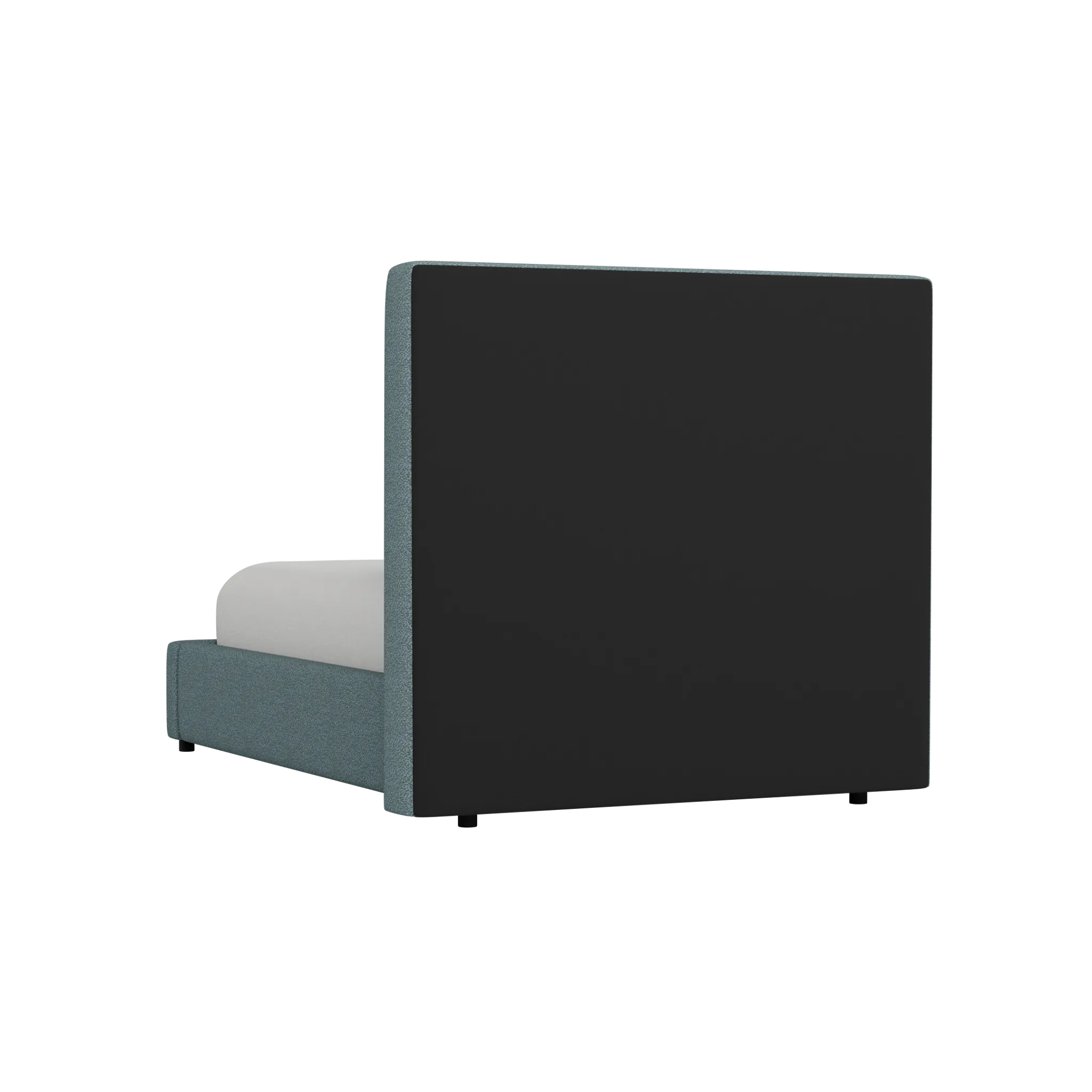 Grayton Sutton Blue 54" Upholstered Platform Bed