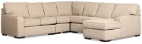 Sinclair Brown Fabric Large Right Chaise Sectional