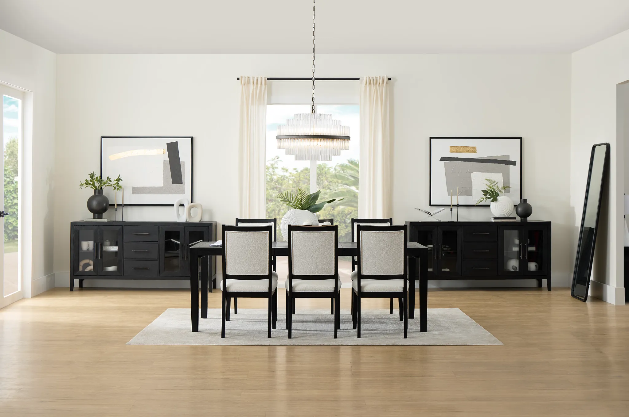 Alden Black Rectangular Table
