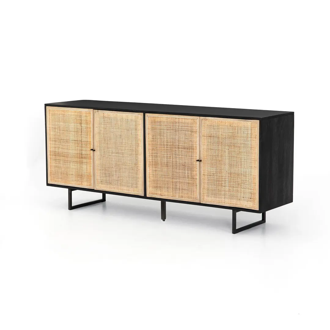 Four Hands Malibu Black Credenza Four Hands Malibu Black Credenza