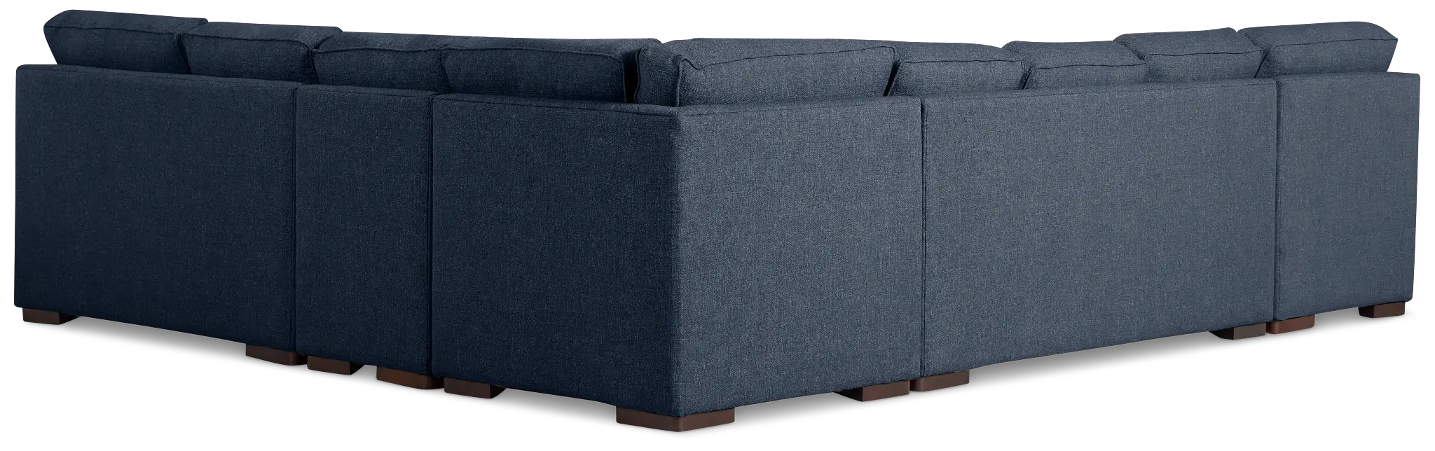 Sinclair Dark Blue Fabric Left Chaise Cooling Memory Foam Sleeper Sectional Sinclair Dark Blue Fabric Left Chaise Cooling Memory Foam Sleeper Sectional