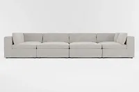 Destin Maguire Pewter Fabric 8-piece Pit Sectional