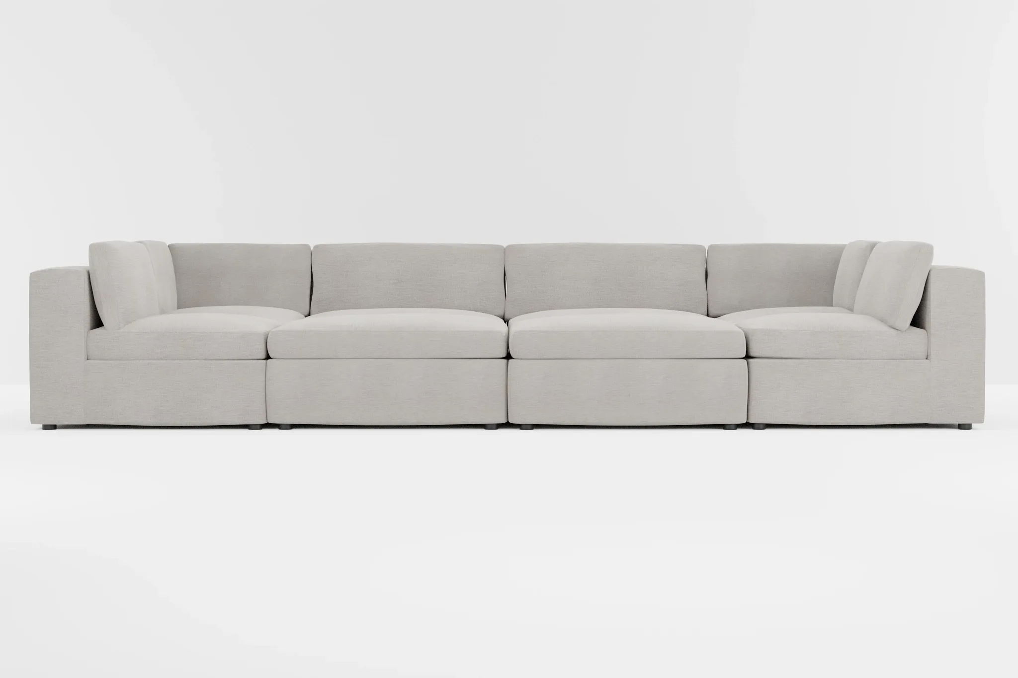 Destin Maguire Pewter Fabric 8-piece Pit Sectional