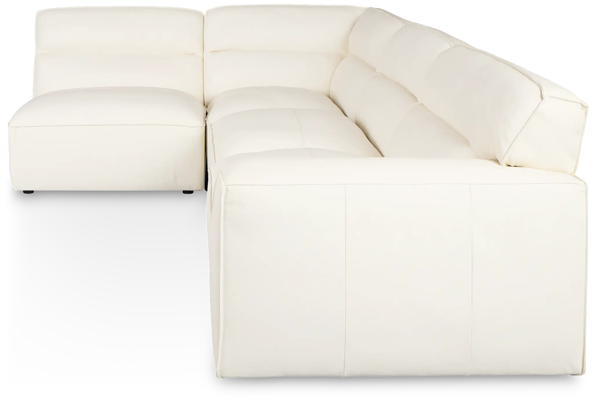 Blanca White Leather 4-piece Modular Sectional Blanca White Leather 4-piece Modular Sectional