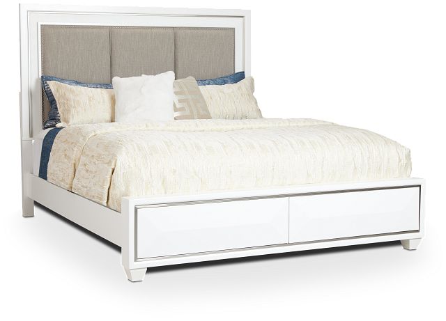 Manhattan White Platform Bed