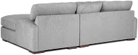Alpha Light Gray Fabric Right Chaise Sectional
