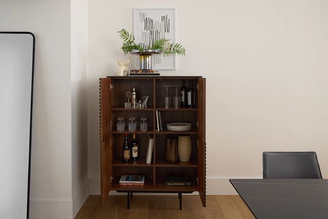 Wayne Mid Tone High Curio Cabinet
