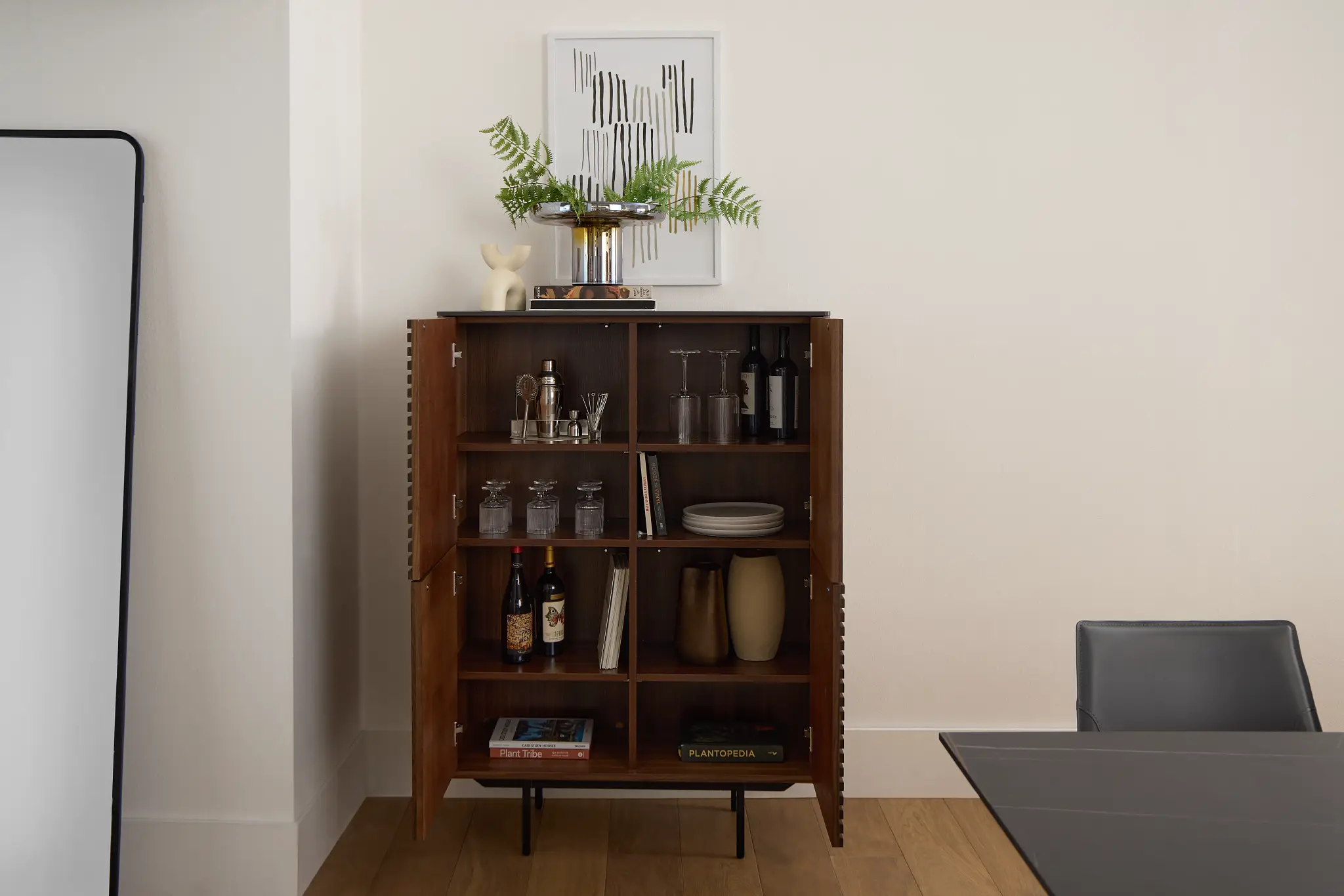 Wayne Mid Tone High Curio Cabinet Wayne Mid Tone High Curio Cabinet