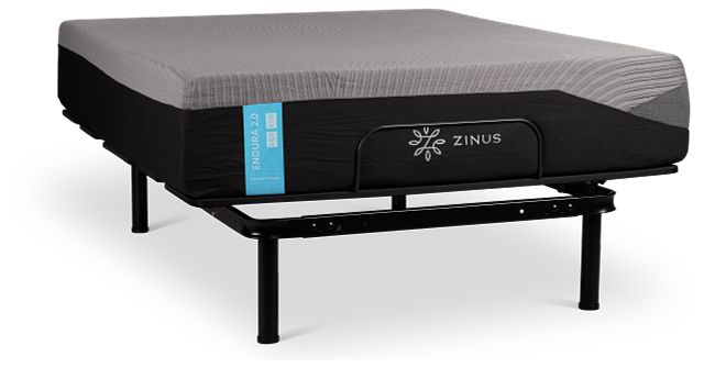 Zinus Endura 2.0 Cush Firm Slat Adjustable Mattress Set
