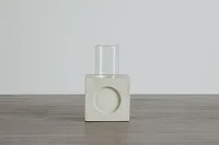 Bedford White Small Candle Holder