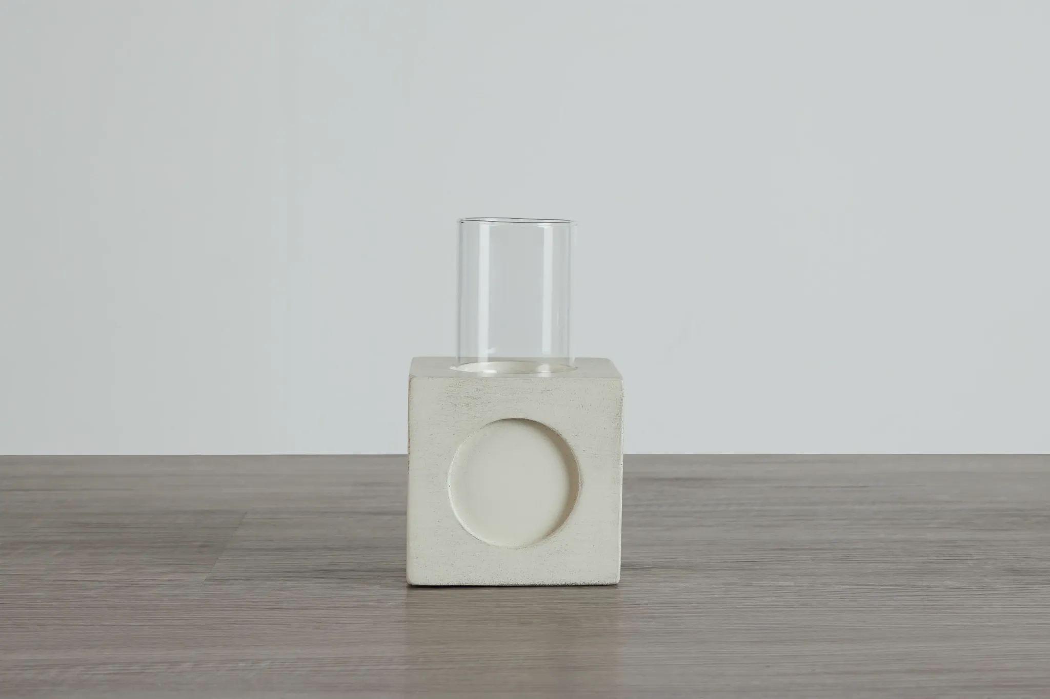 Bedford White Small Candle Holder