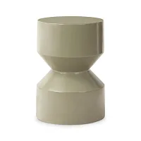 Four Hands Ara Light Green Concrete Round End Table