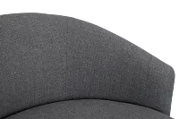 Chrisley Dark Gray Fabric Swivel Accent Chair