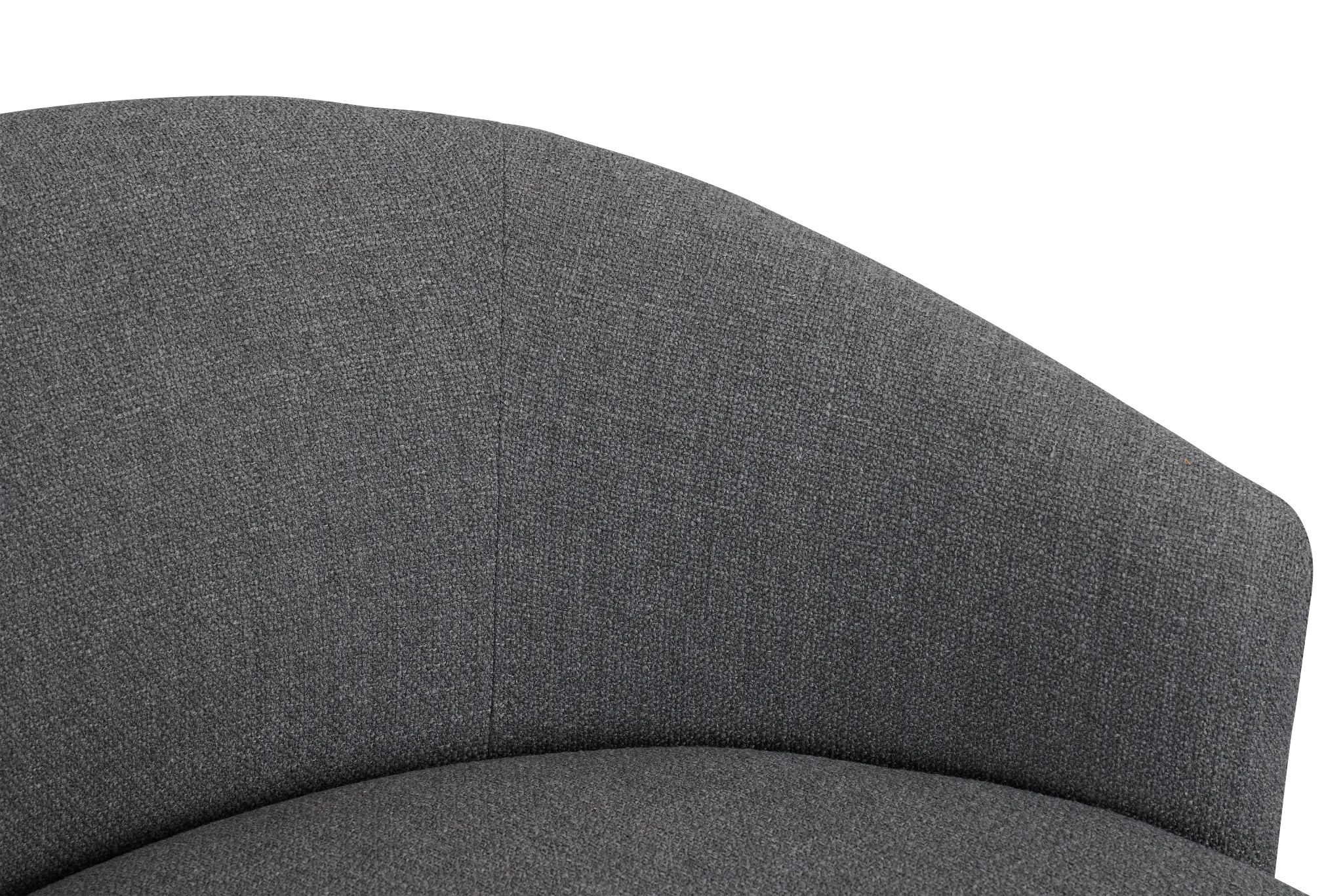 Chrisley Dark Gray Fabric Swivel Accent Chair