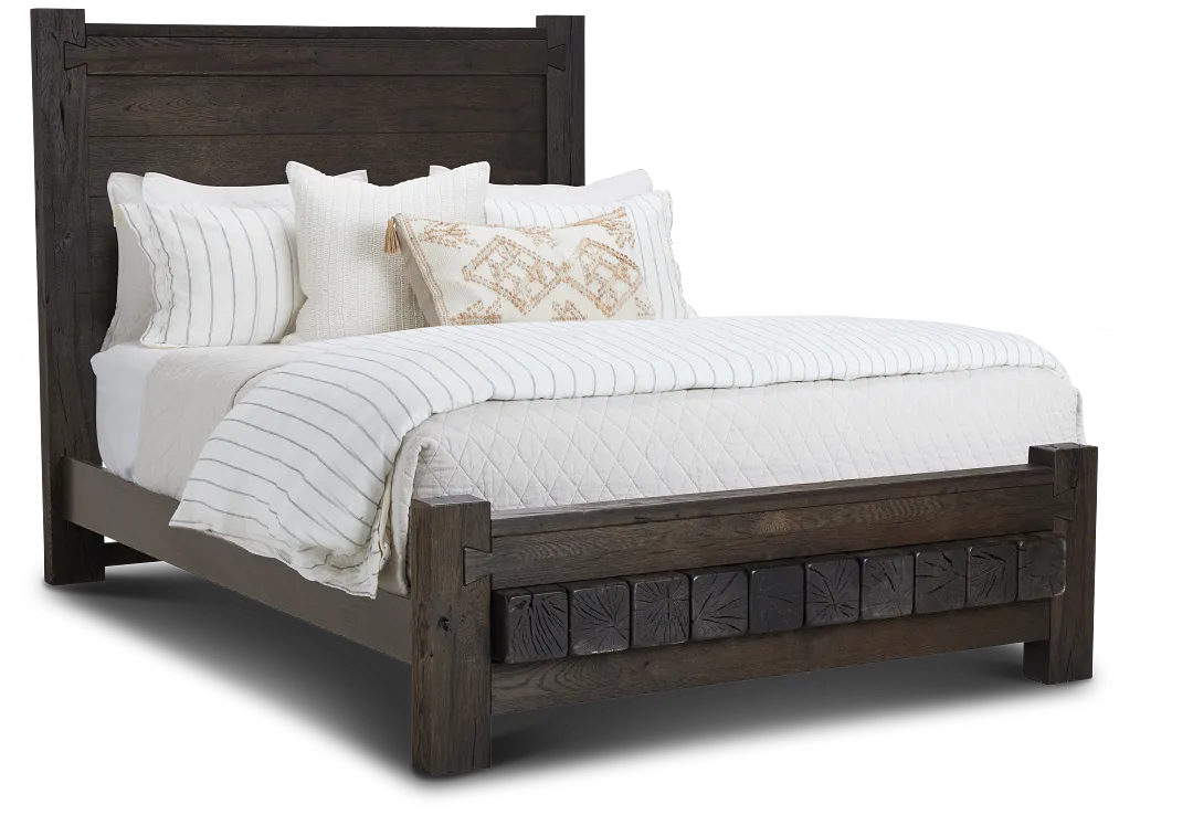 Salt Lake Dark Tone Platform Bed
