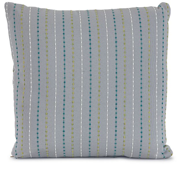 Woodlawn Gray Fabric 18" Accent Pillow (1)