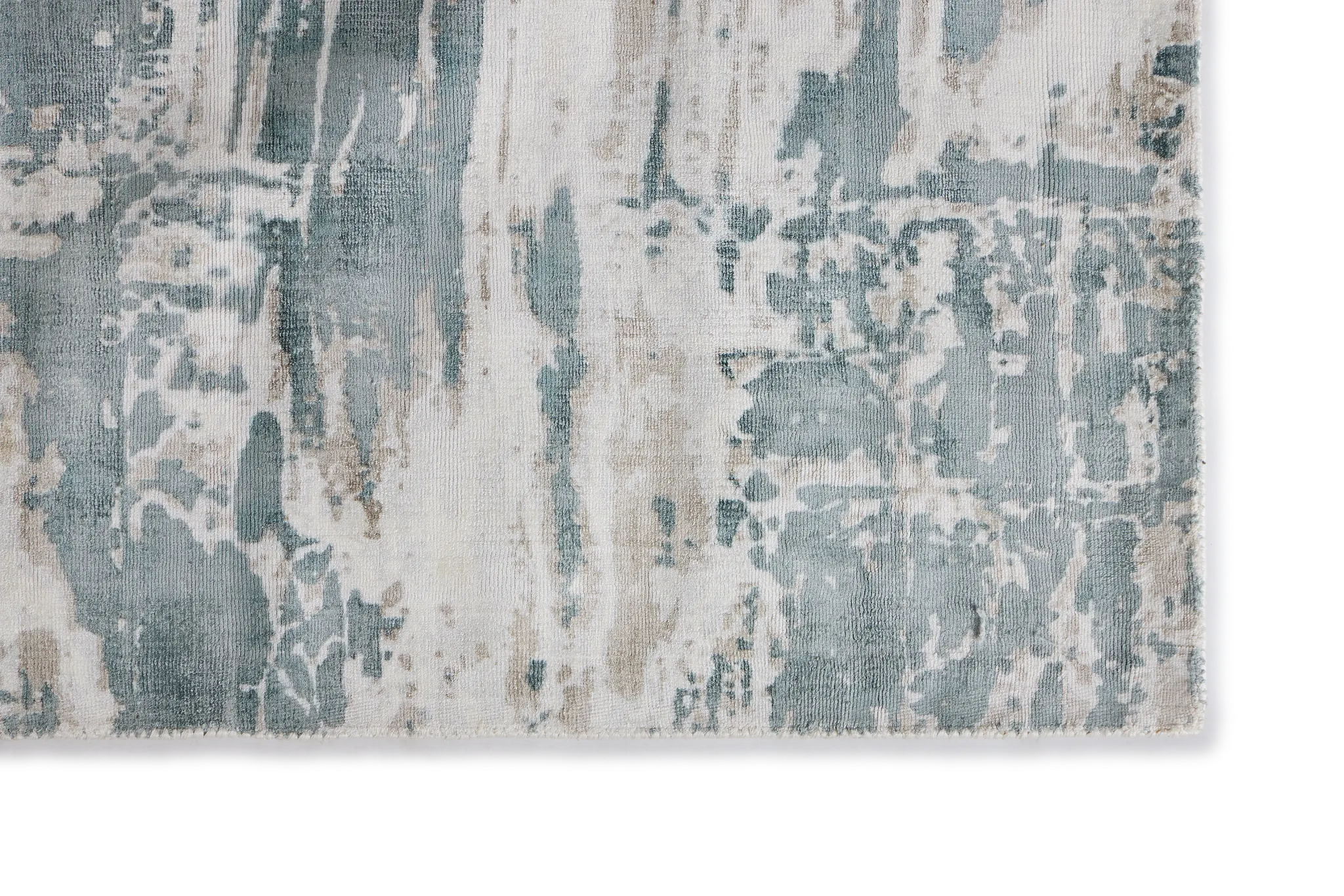 Aramac Light Teal Viscose 2x7 Runner