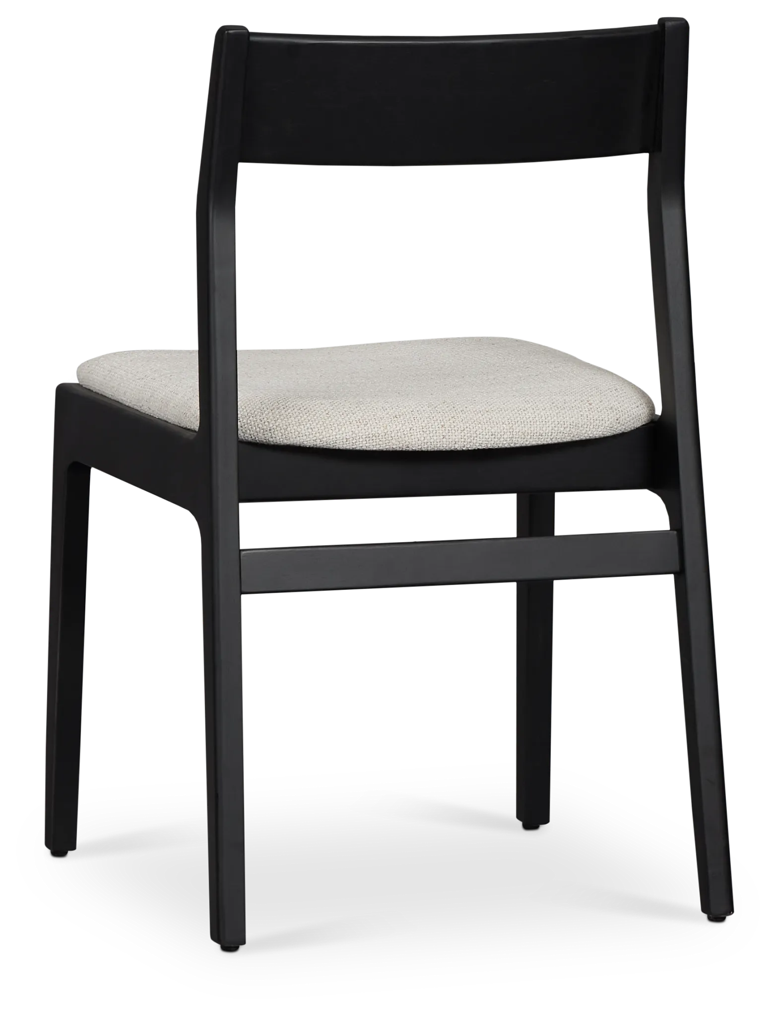 Santorini Black Upholstered Side Chair