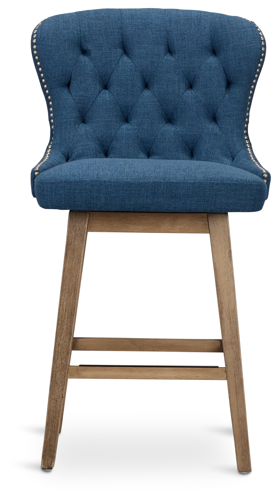 Seaside Blue Fabric 24" Swivel Barstool Seaside Blue Fabric 24" Swivel Barstool