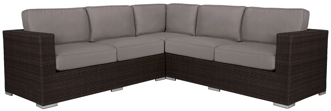 Fina Gray Small Two-arm Sectional
