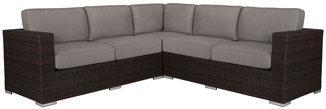 Fina Gray Small Two-arm Sectional (0)