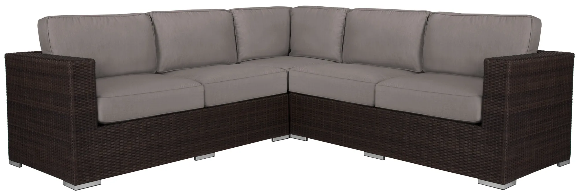 Fina Gray Small Two-arm Sectional