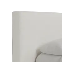 Grayton Elite Ivory 44" Upholstered Platform Bed