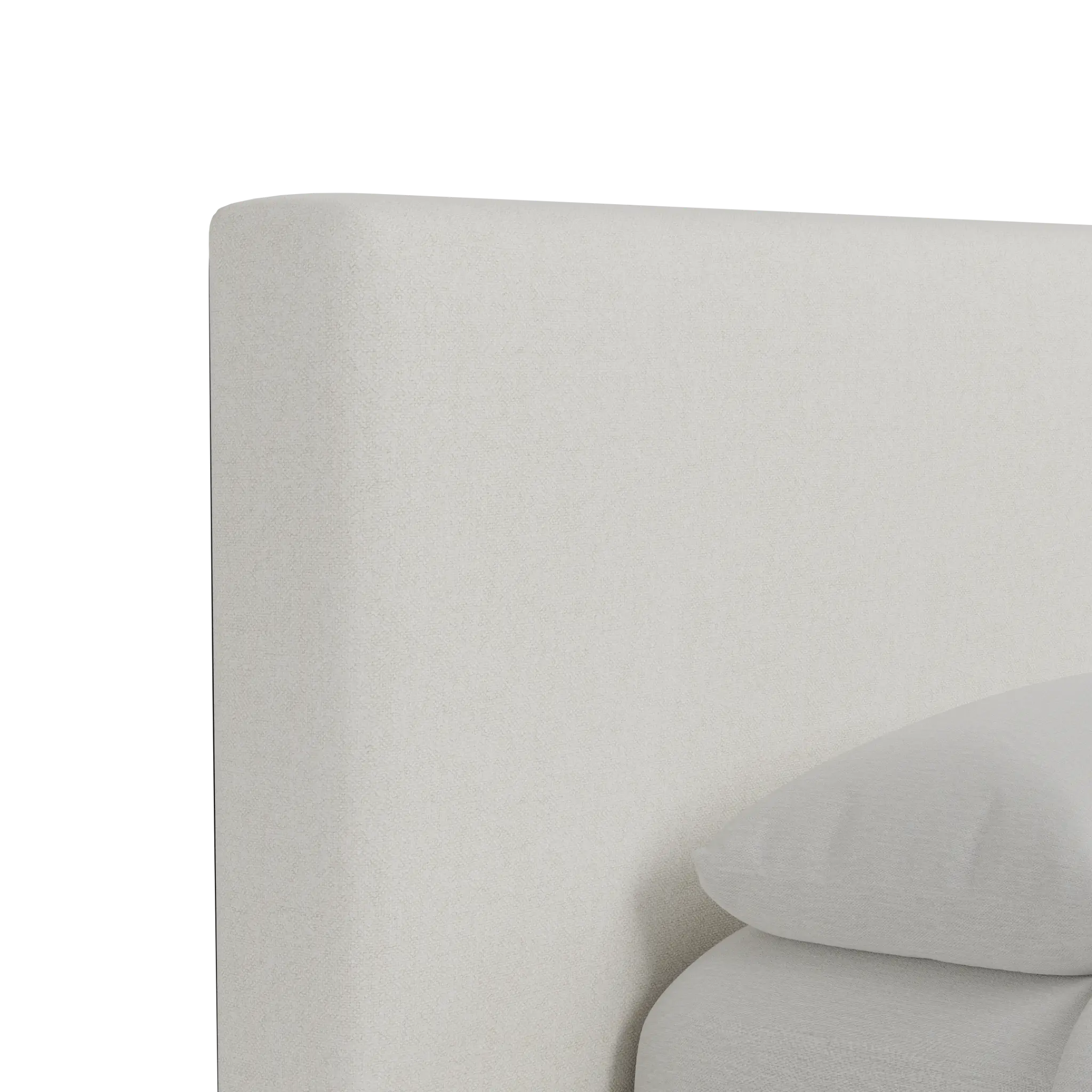 Grayton Elite Ivory 44" Upholstered Platform Bed Grayton Elite Ivory 44" Upholstered Platform Bed