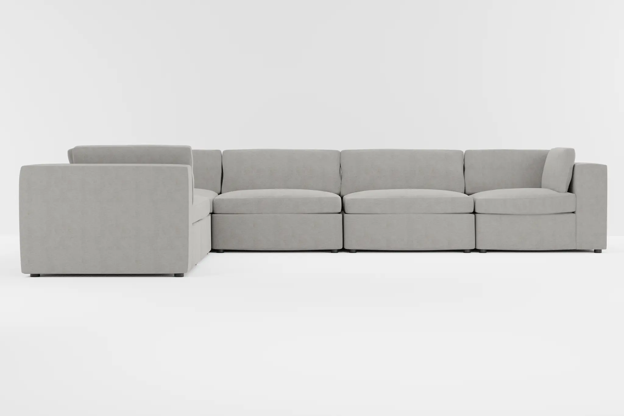 Destin Maguire Gray Fabric 6-piece Modular Sectional Destin Maguire Gray Fabric 6-piece Modular Sectional