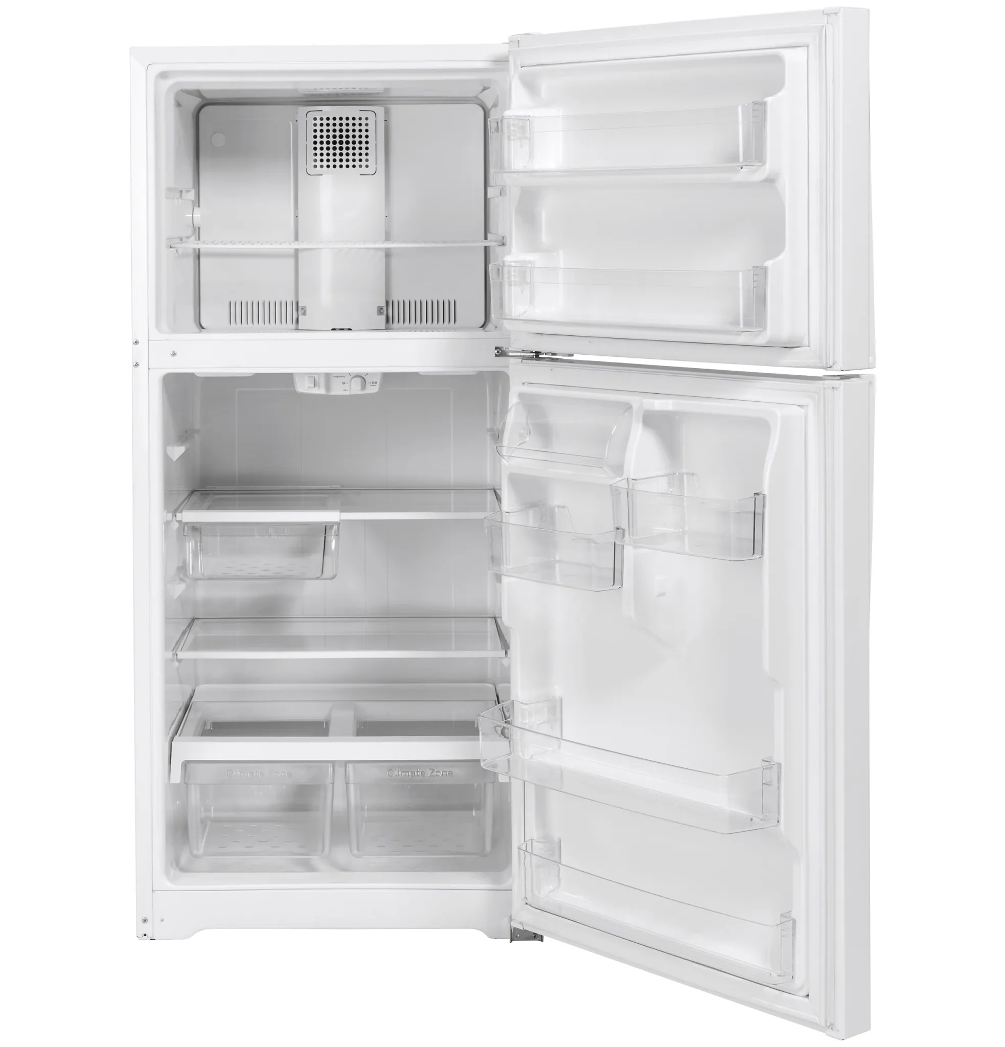Ge 19 Series White Top Freezer Refrigerator