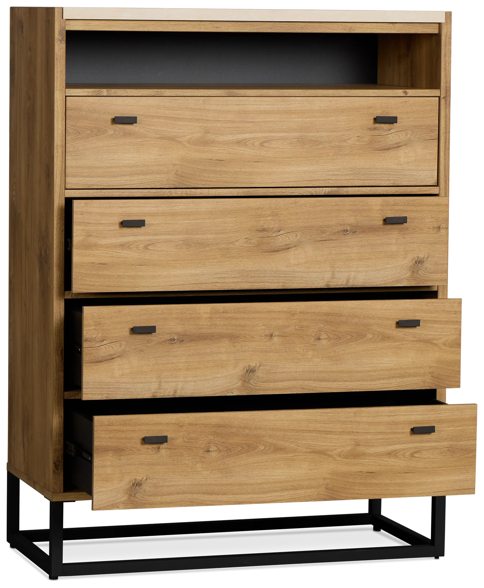 Perry Light Tone Stone Media Chest