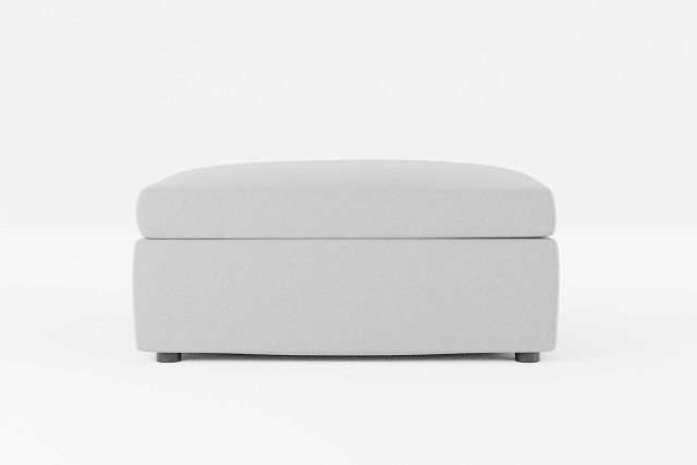 Destin Suave Gray Fabric Cocktail Ottoman