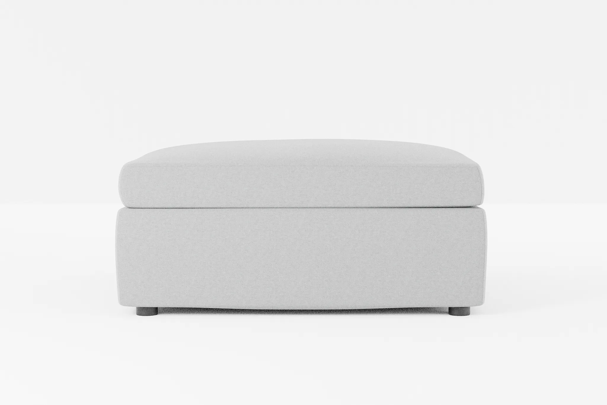 Destin Suave Gray Fabric Cocktail Ottoman