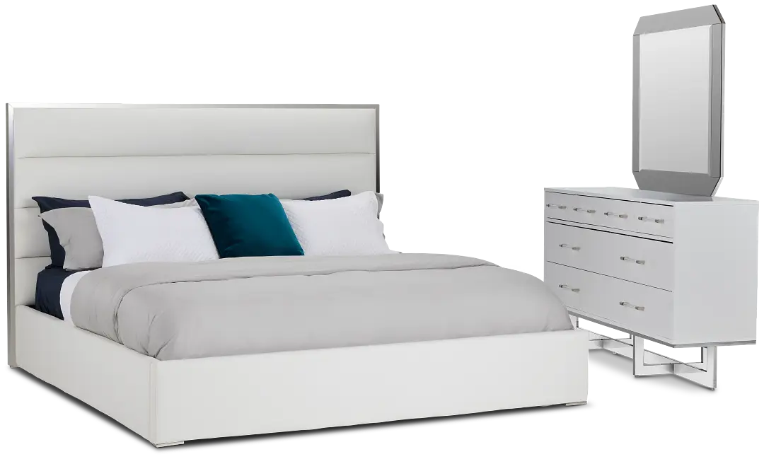 Cortina White Uph Platform Bedroom Cortina White Uph Platform Bedroom