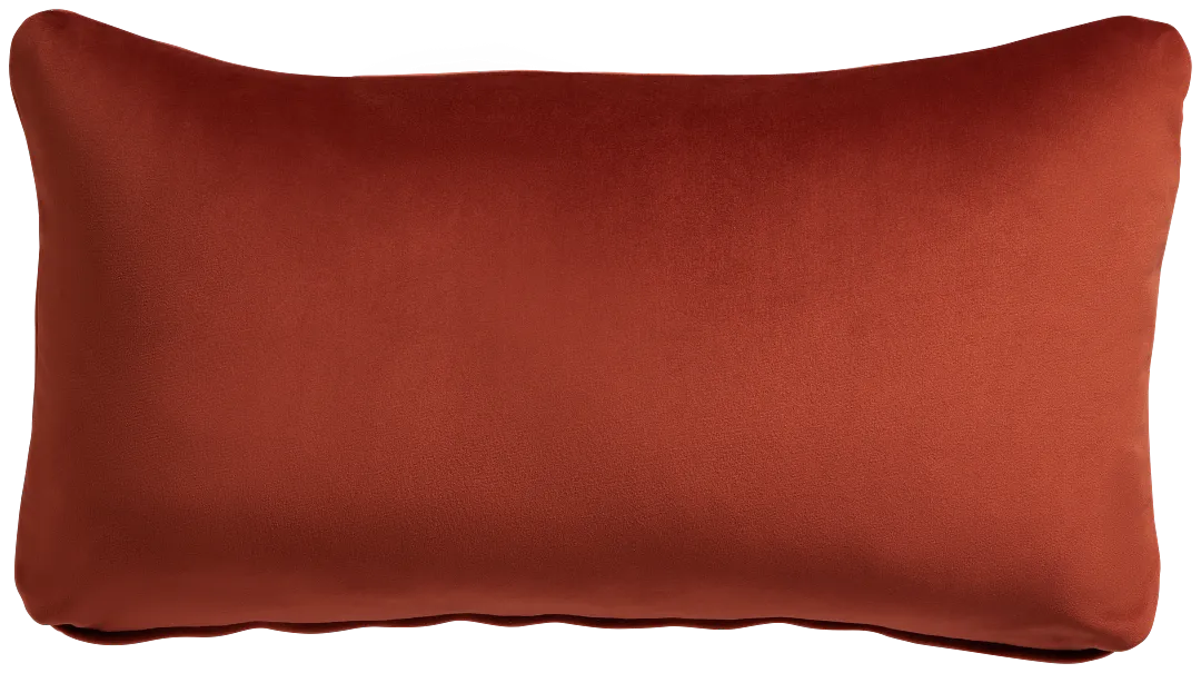 Reign Orange Lumbar Accent Pillow