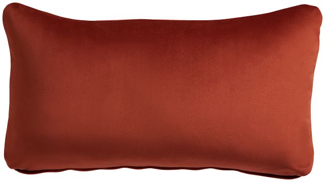 Reign Orange Lumbar Accent Pillow