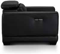 Lombardy Black Micro Power Recliner