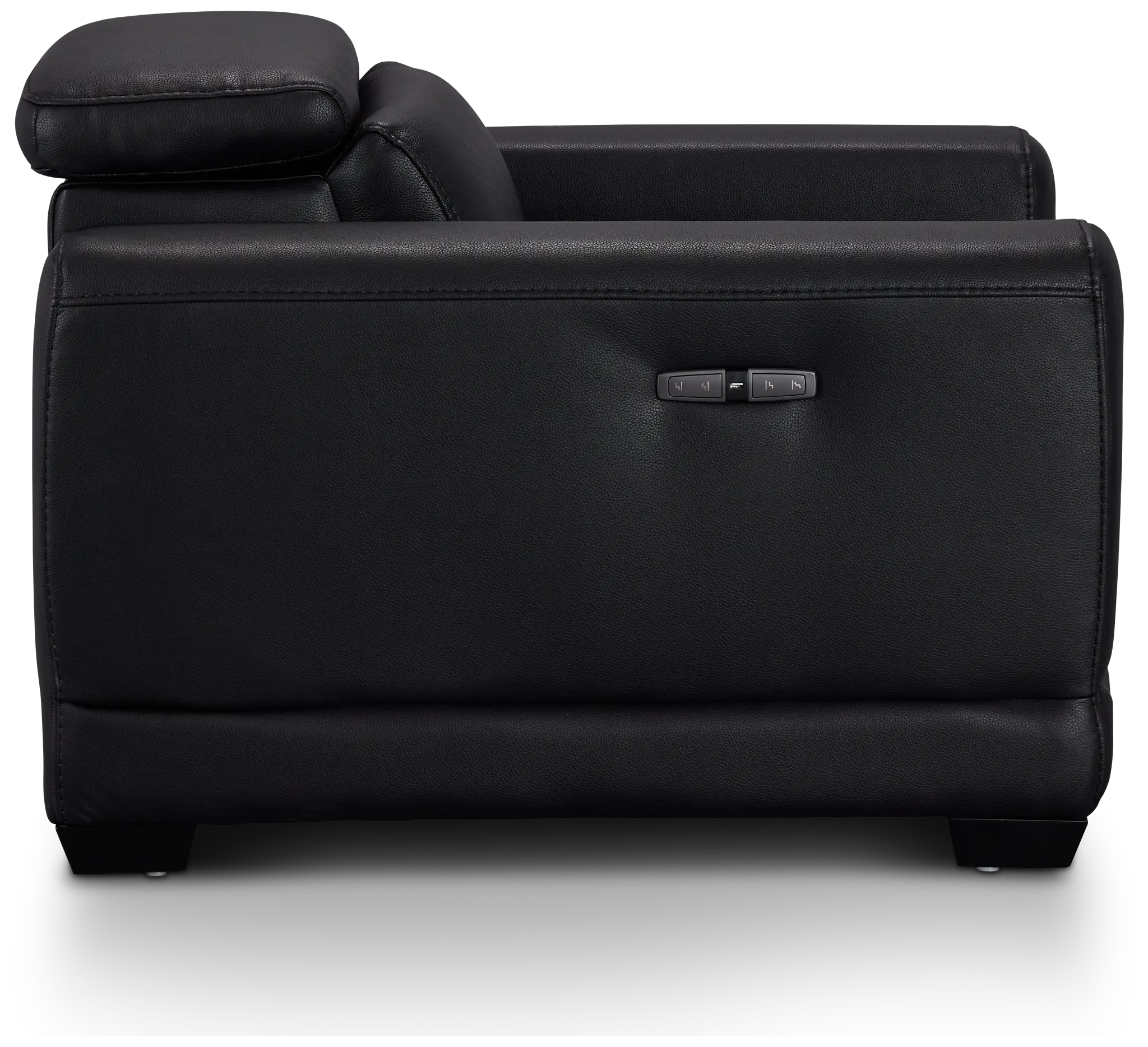 Lombardy Black Micro Power Recliner Lombardy Black Micro Power Recliner