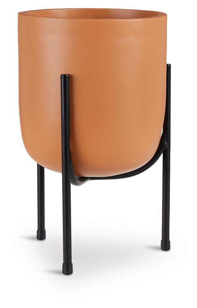 Frieda Light Orange Small Planter